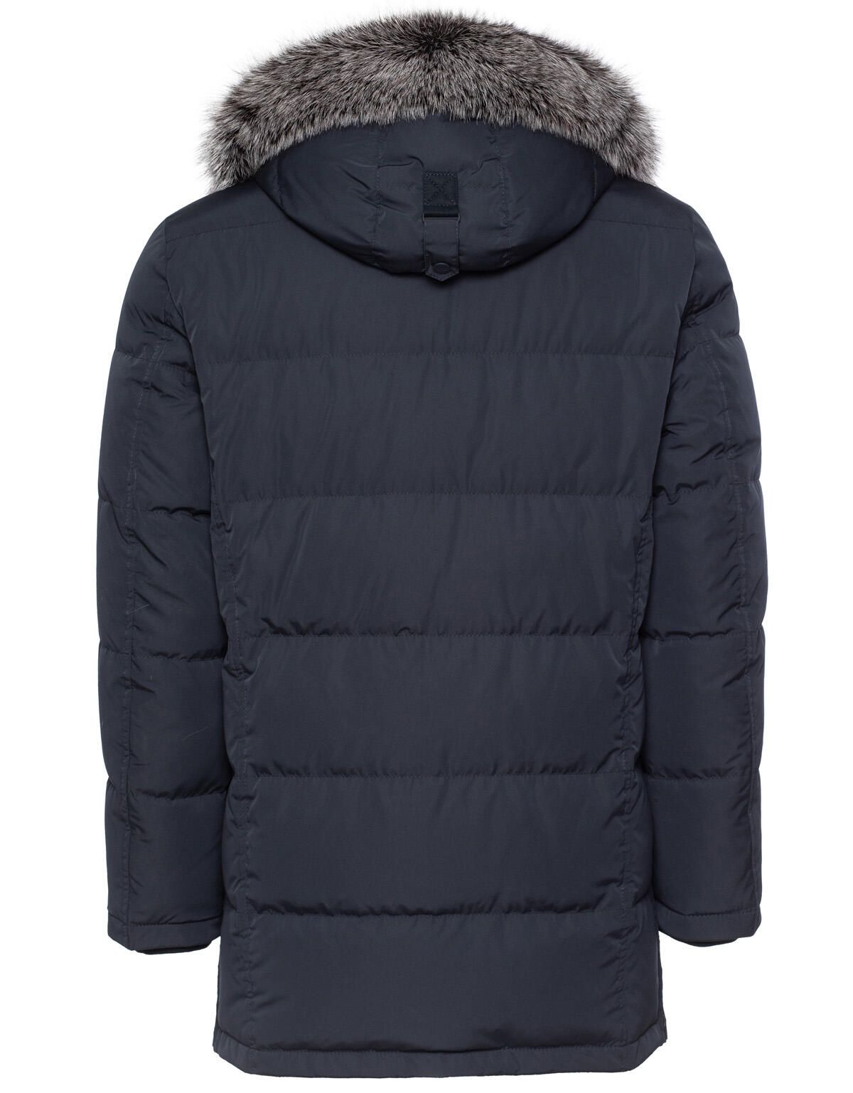 Пуховик удлиненный Meucci с капюшоном и мехом | купить в интернет-магазине Olymp-Men