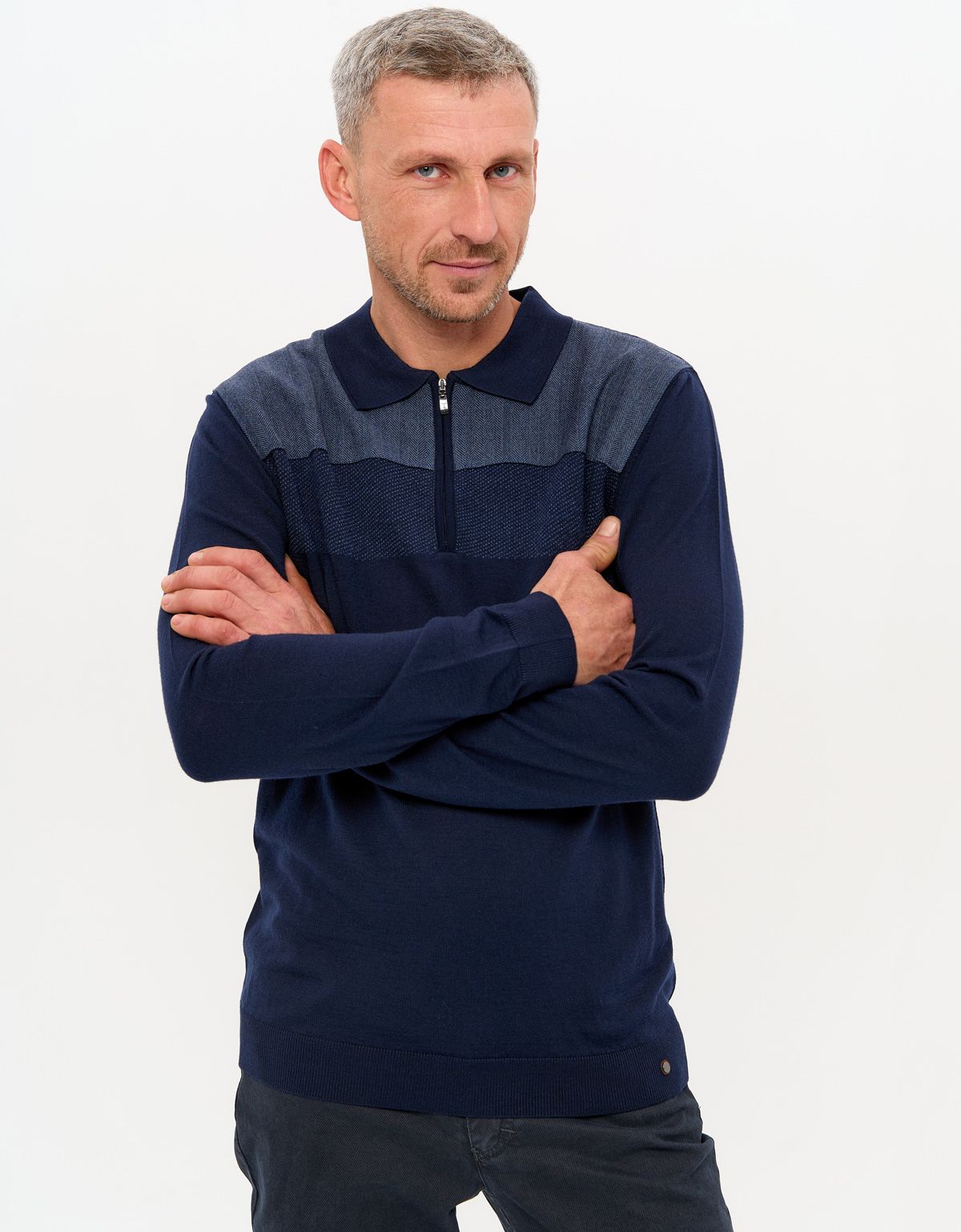 Поло мужское Gratude на молнии | купить в интернет-магазине Olymp-Men