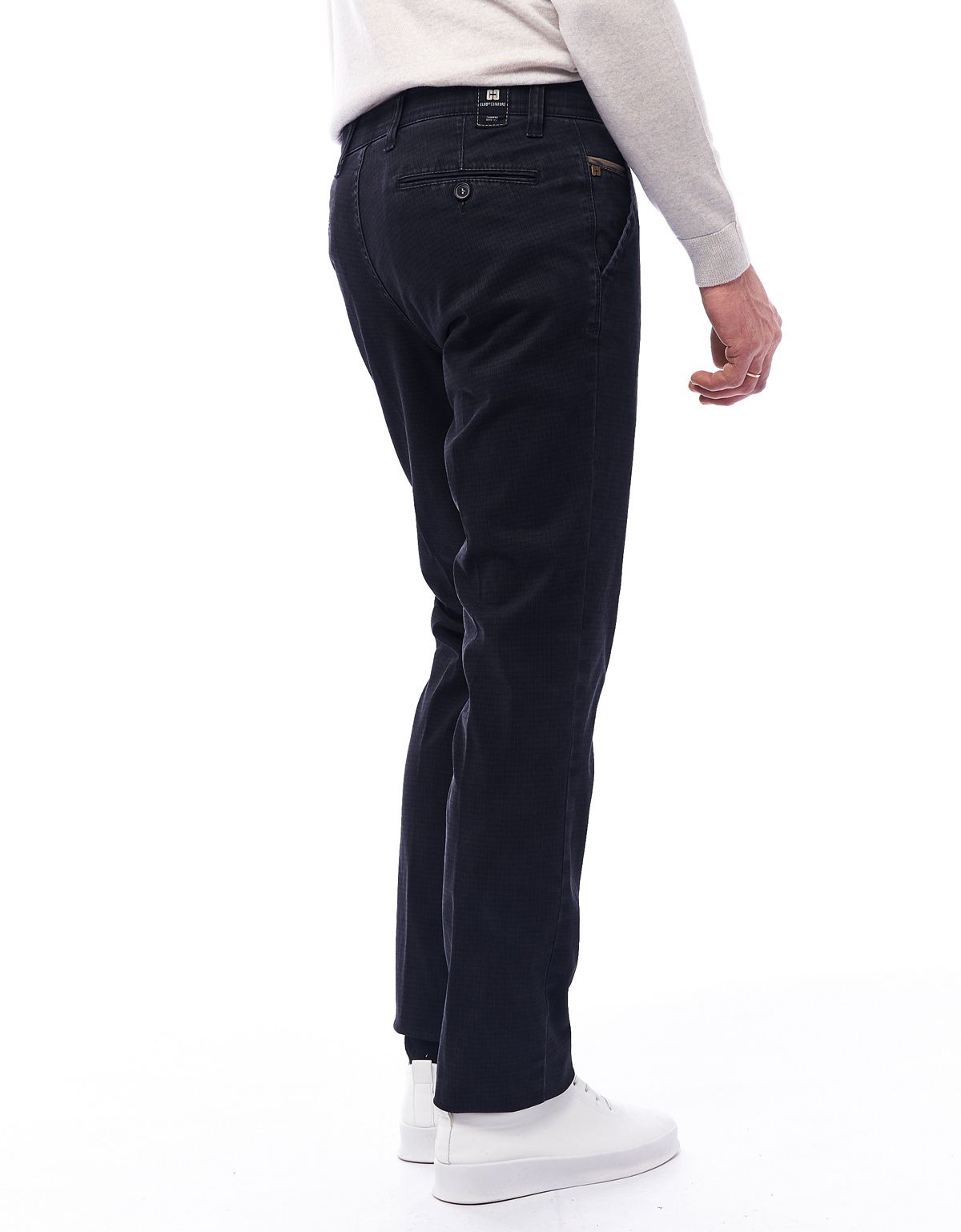 Брюки мужские темно-синие Club Of Comfort из хлопка в клетку | купить в интернет-магазине Olymp-Men