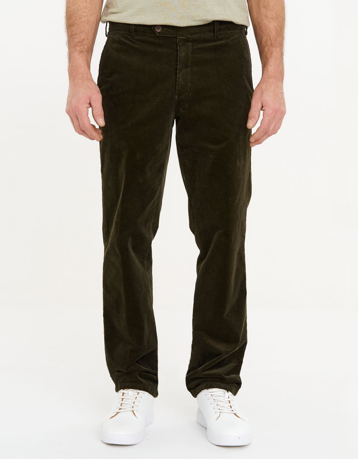 Брюки вельветовые зелёные w.Wegener | купить в интернет-магазине Olymp-Men