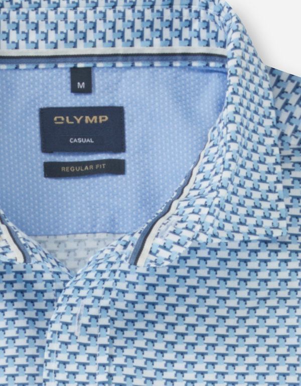 Рубашка мужская OLYMP Casual с рисунком