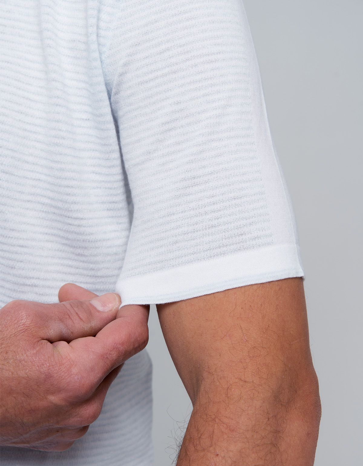 Поло мужское в голубую полоску на пуговицах Gtatude | купить в интернет-магазине Olymp-Men