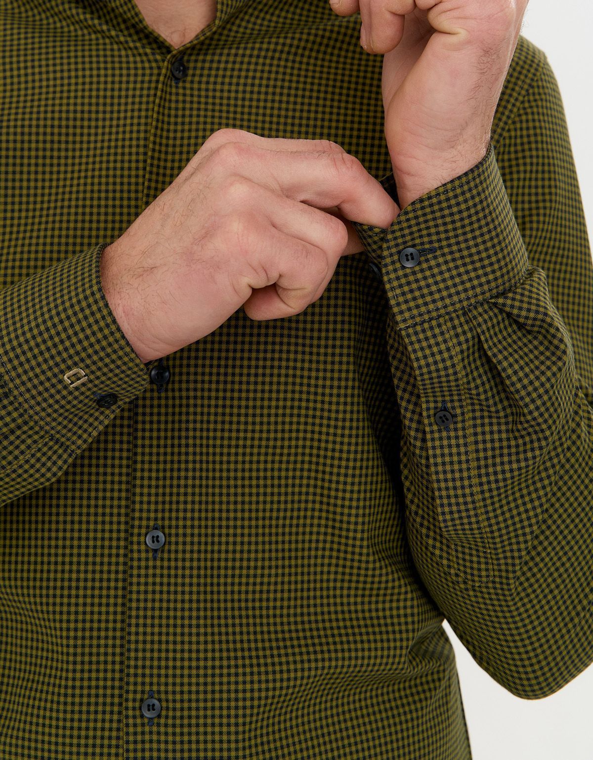 Рубашка мужская OLYMP 24/7 в клетку, body fit | купить в интернет-магазине Olymp-Men