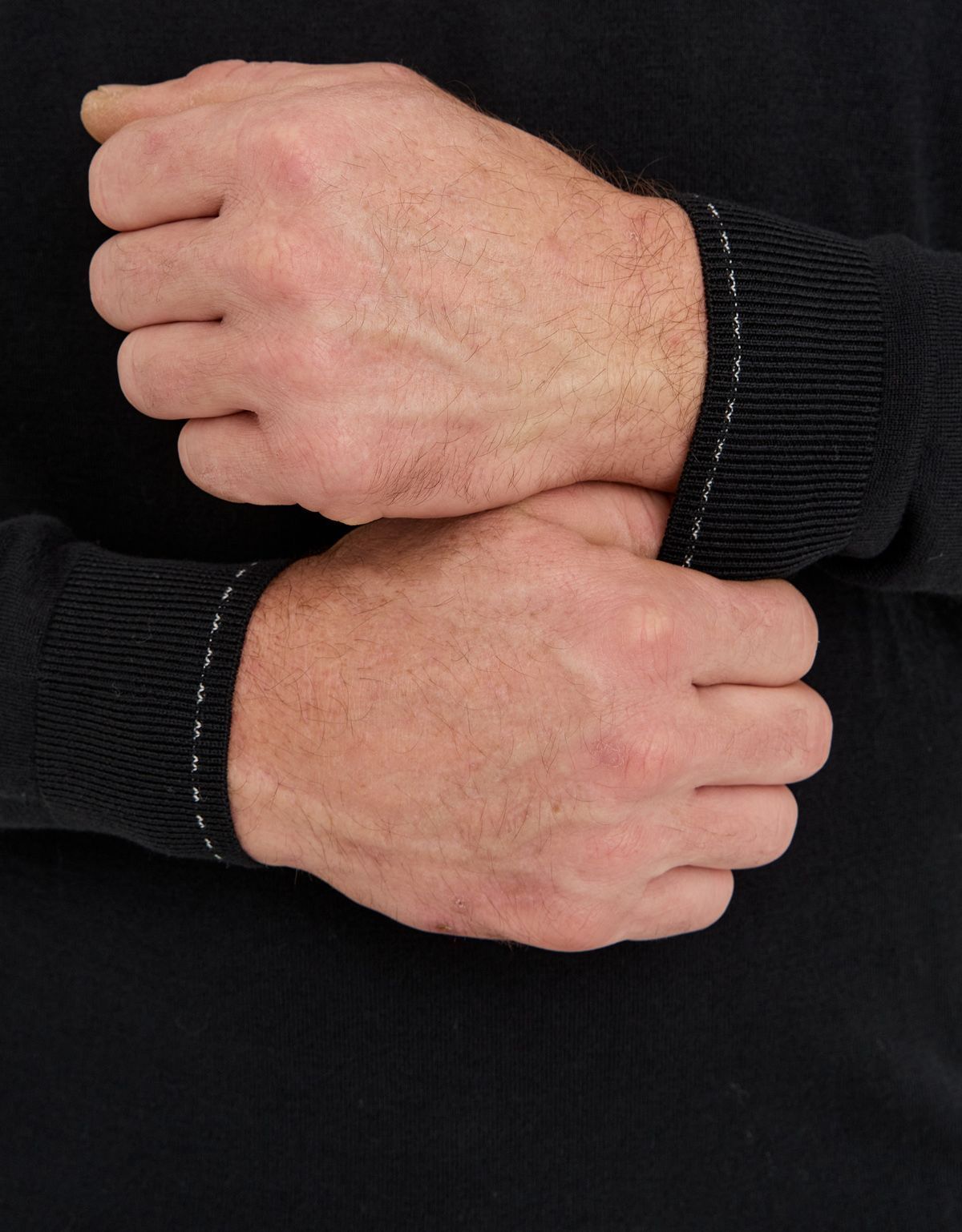 Поло чёрное с длинным рукавом Gratude на молнии | купить в интернет-магазине Olymp-Men