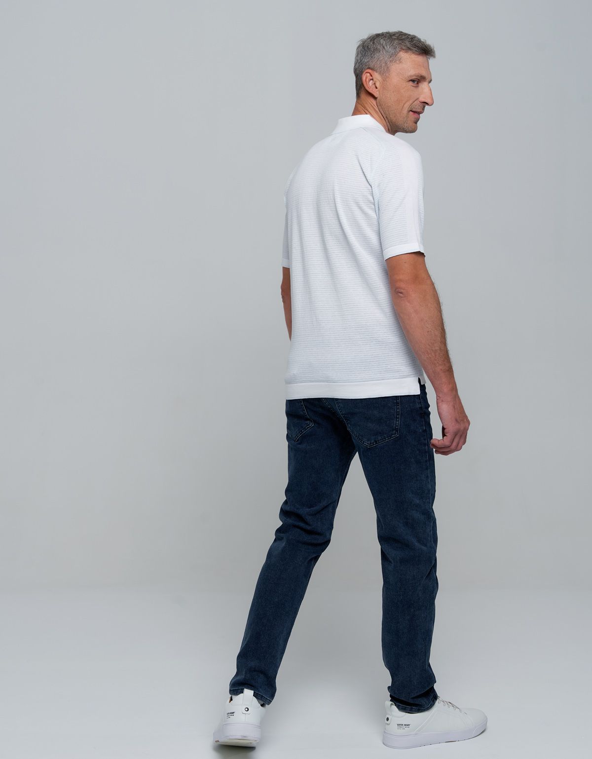 Поло мужское в голубую полоску на пуговицах Gtatude | купить в интернет-магазине Olymp-Men