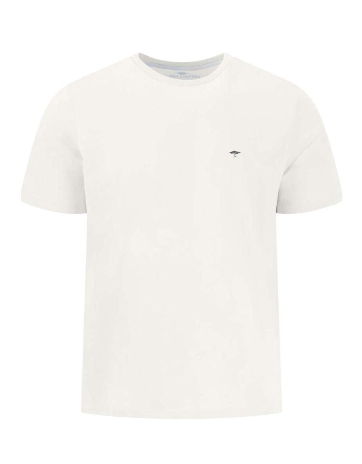 Футболка мужская молочного цвета однотонная Fynch-Hatton | купить в интернет-магазине Olymp-Men