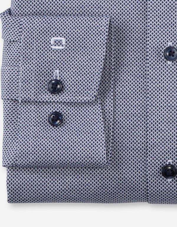 Рубашка трикотажная с пуговицами на воротнике OLYMP Luxor 24/7, modern fit | купить в интернет-магазине Olymp-Men