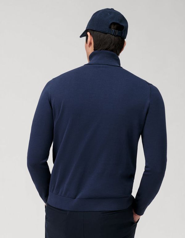 Водолазка мужская синяя OLYMP из хлопка | купить в интернет-магазине Olymp-Men