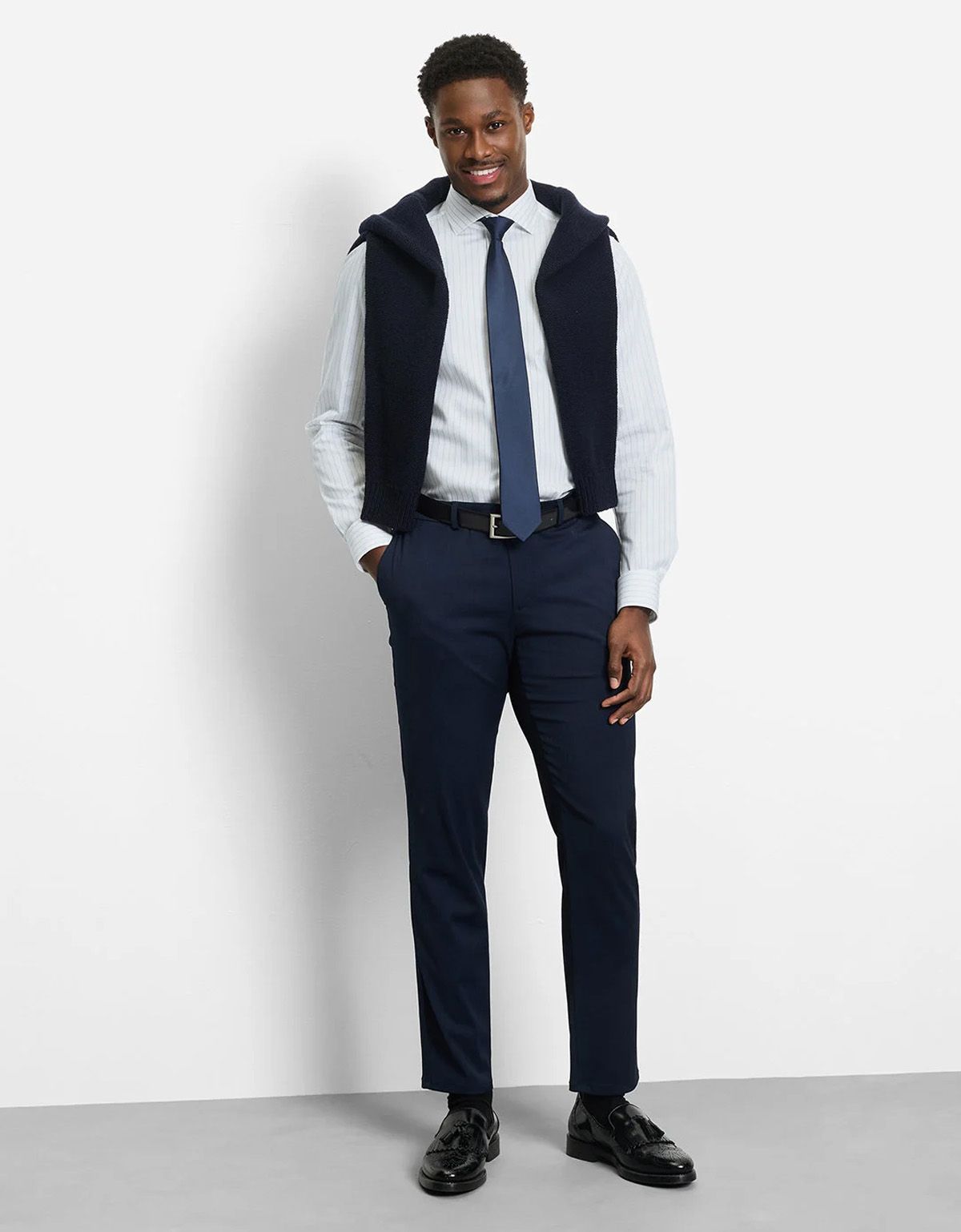 Рубашка классическая в полоску Olymp, body fit | купить в интернет-магазине Olymp-Men