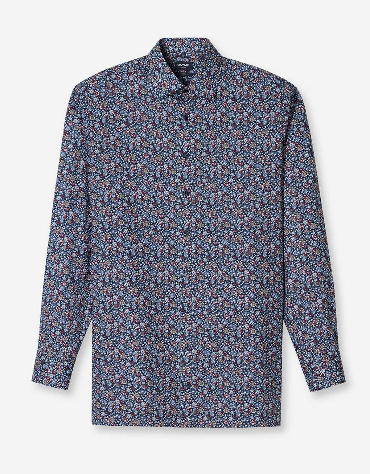 Рубашка с цветочным рисунком OLYMP Luxor, modern fit на высокий рост | купить в интернет-магазине Olymp-Men