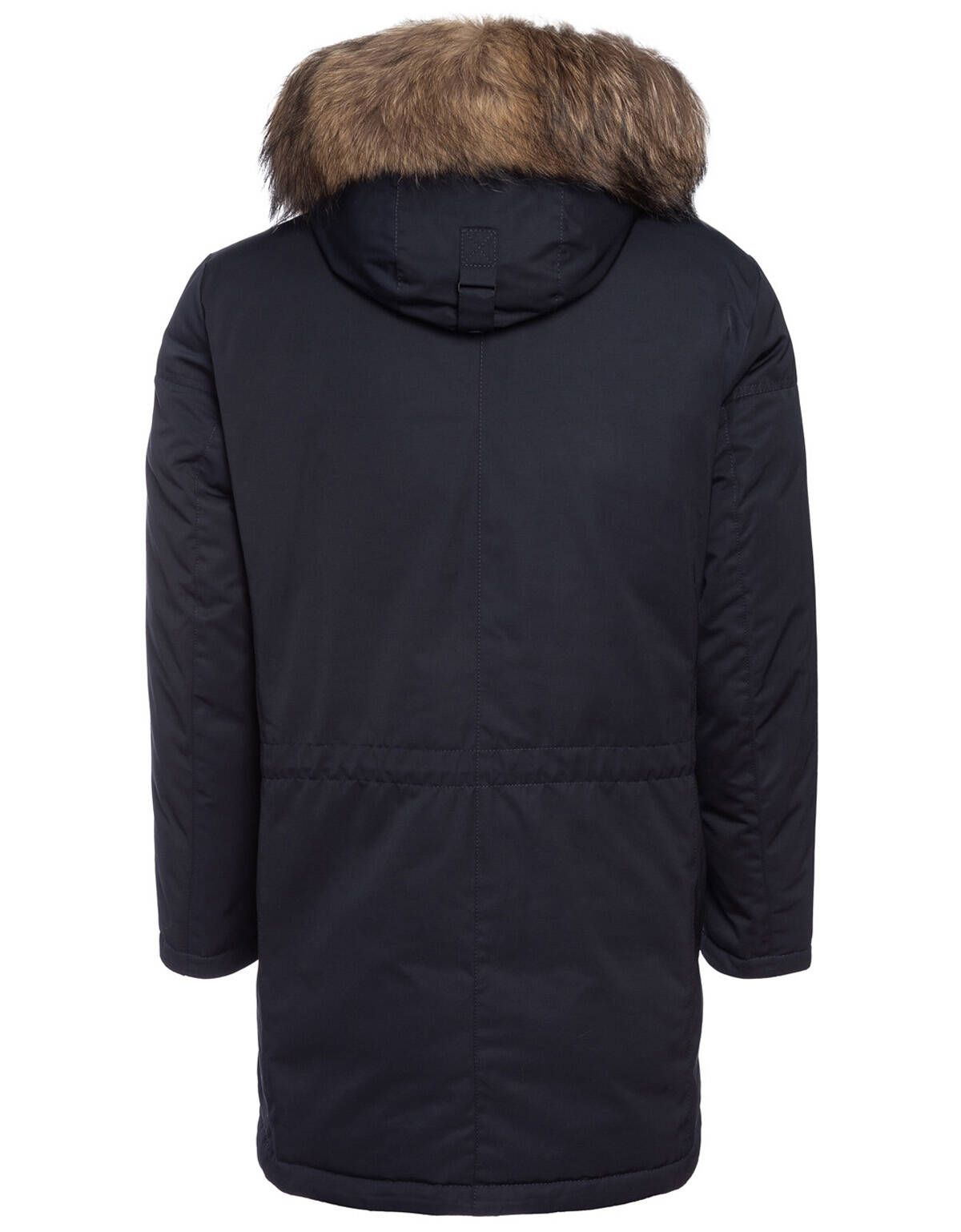 Пуховик удлиненный с капюшоном, меховая опушка | купить в интернет-магазине Olymp-Men