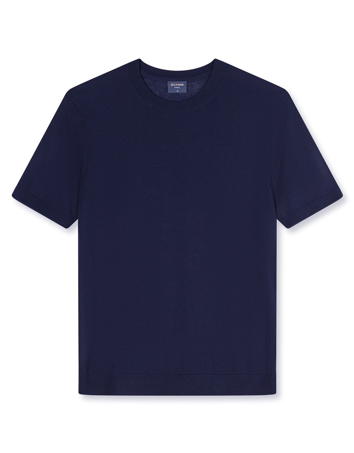 Футболка мужская вязанная синяя Olymp | купить в интернет-магазине Olymp-Men