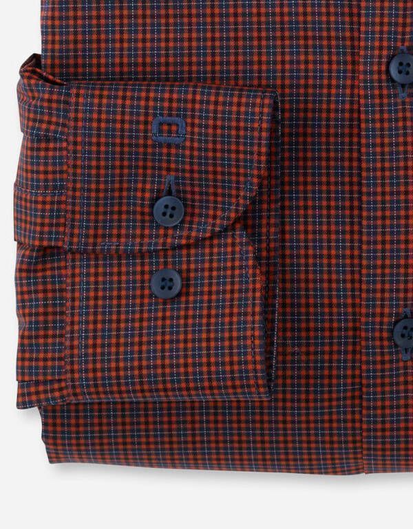 Рубашкав мужская OLYMP 24/7 в клетку, body fit | купить в интернет-магазине Olymp-Men