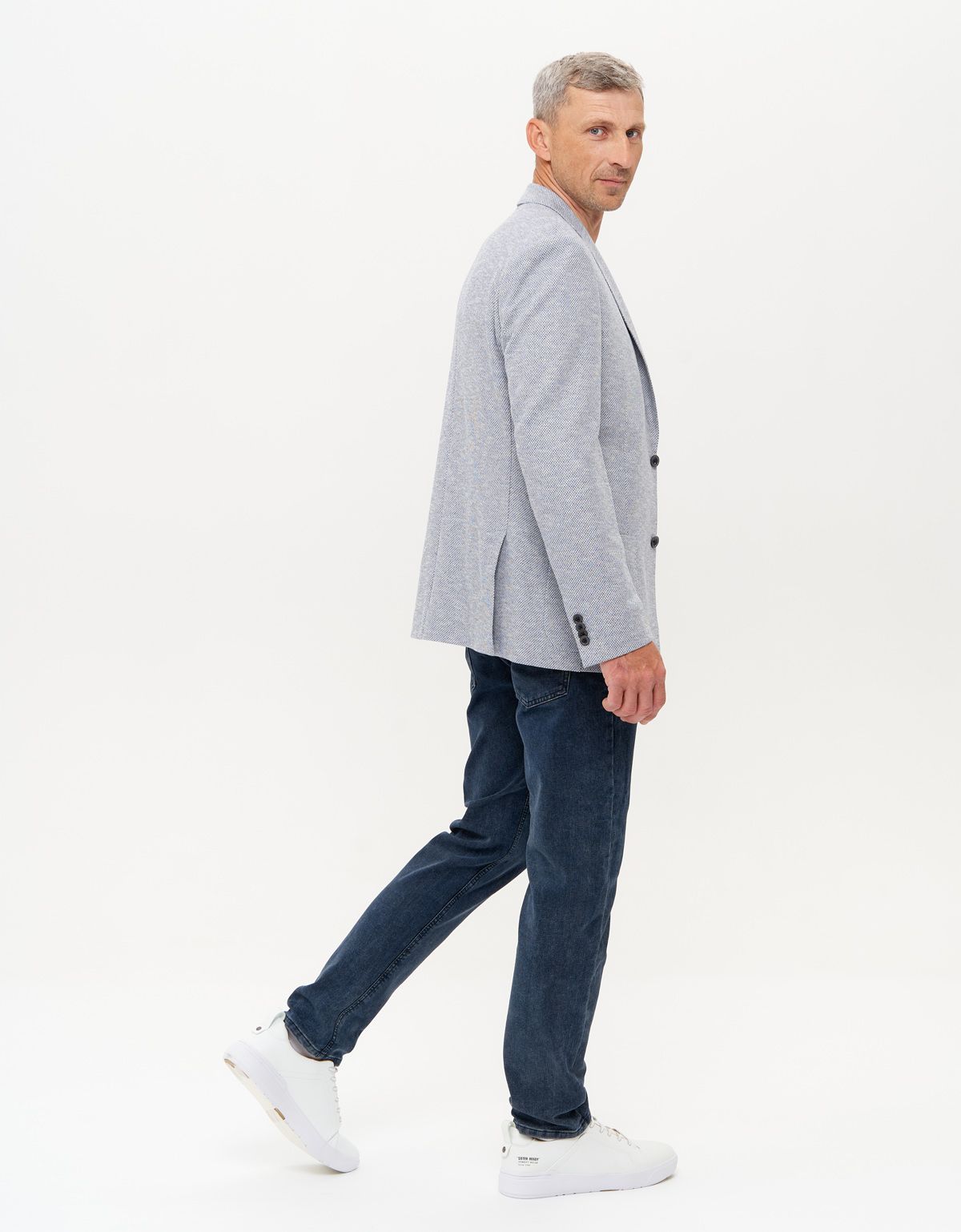 Пиджак трикотажный Roy Robson голубой меланж | купить в интернет-магазине Olymp-Men