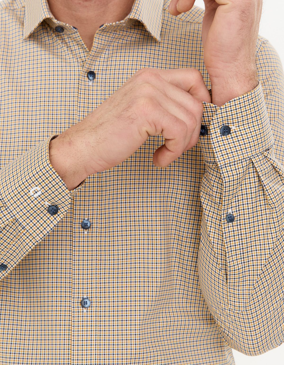 Рубашка классическая OLYMP в клетку, body fit | купить в интернет-магазине Olymp-Men