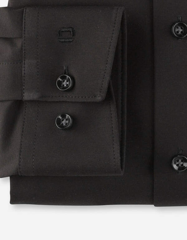 Чёрная трикотажная рубашка Olymp 24/7, modern fit | купить в интернет-магазине Olymp-Men