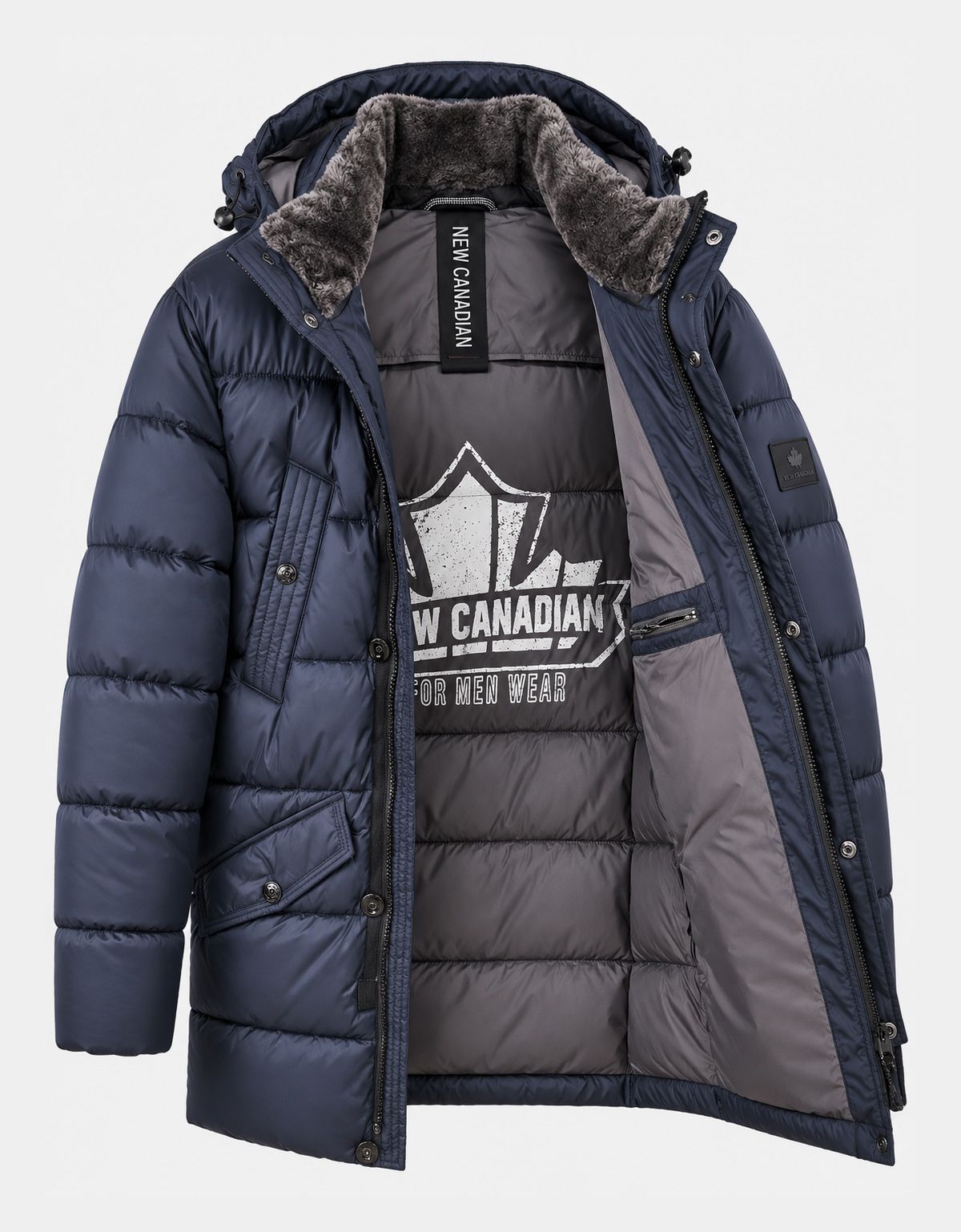 Куртка синяя утеплённая New Canadian | купить в интернет-магазине Olymp-Men