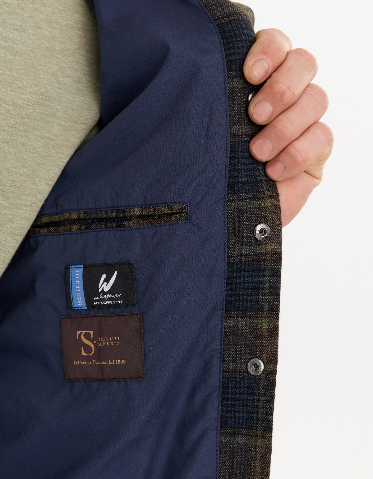 Пиджак овершот в клетку мужской w.Wegener | купить в интернет-магазине Olymp-Men