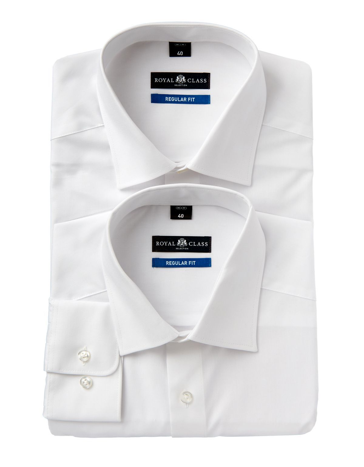 Мужские белые рубашки Royal Class, прямые, комплект 2 шт. | купить в интернет-магазине Olymp-Men