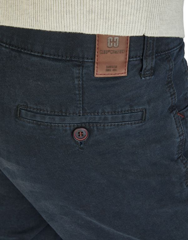 Брюки мужские синие Club Of Comfort, 5 карманов, прямые, мод.Marvin | купить в интернет-магазине Olymp-Men
