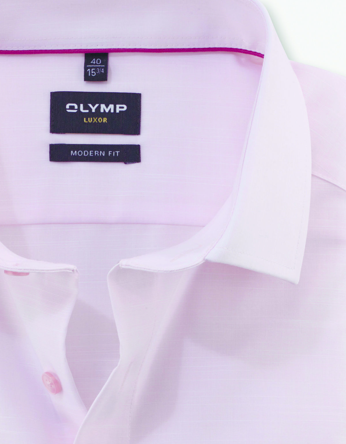 Рубашка классическая розовая мужская OLYMP Luxor, modern fit, фактурная | купить в интернет-магазине Olymp-Men