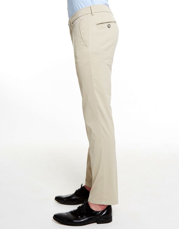 Брюки мужские w.Wegener бежевые из хлопка с шелком | купить в интернет-магазине Olymp-Men