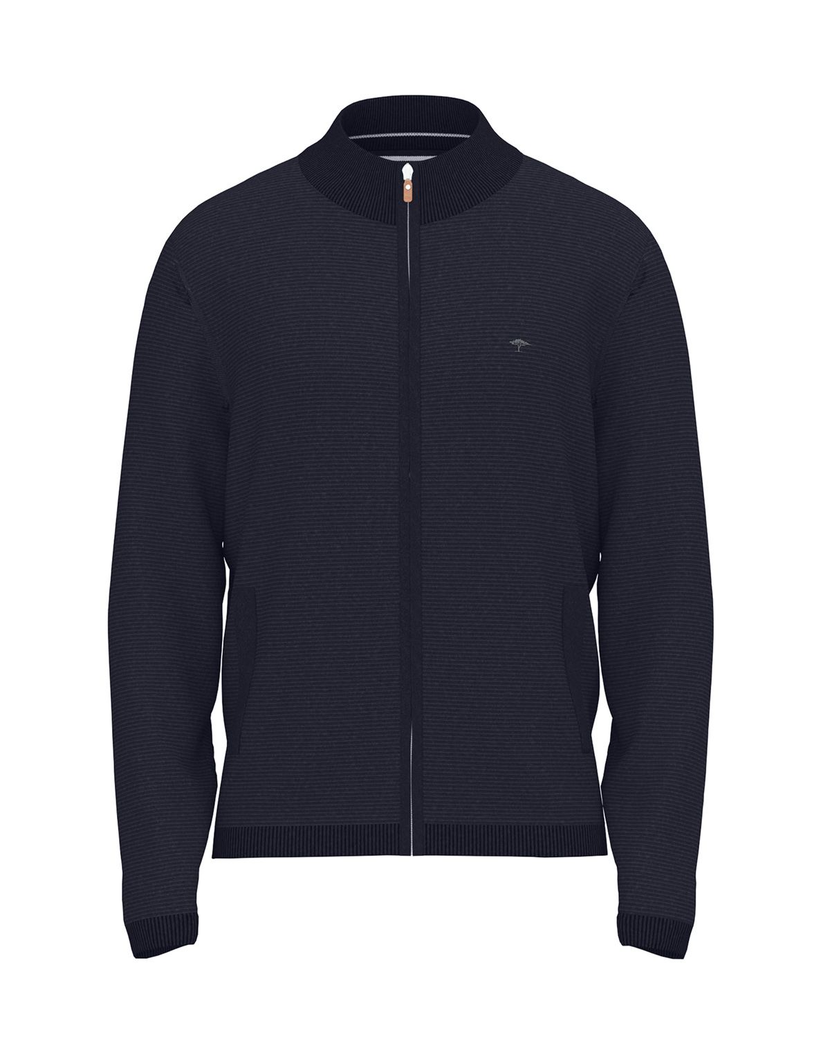 Кардиган на молнии тёмно-синий Fynch-Hatton | купить в интернет-магазине Olymp-Men