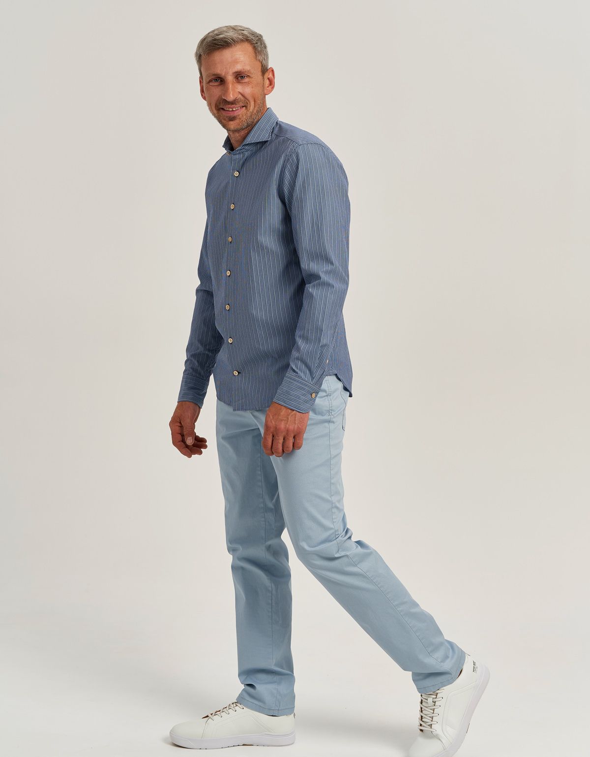 Брюки голубые мужские Club Of Comfort хлопковые | купить в интернет-магазине Olymp-Men