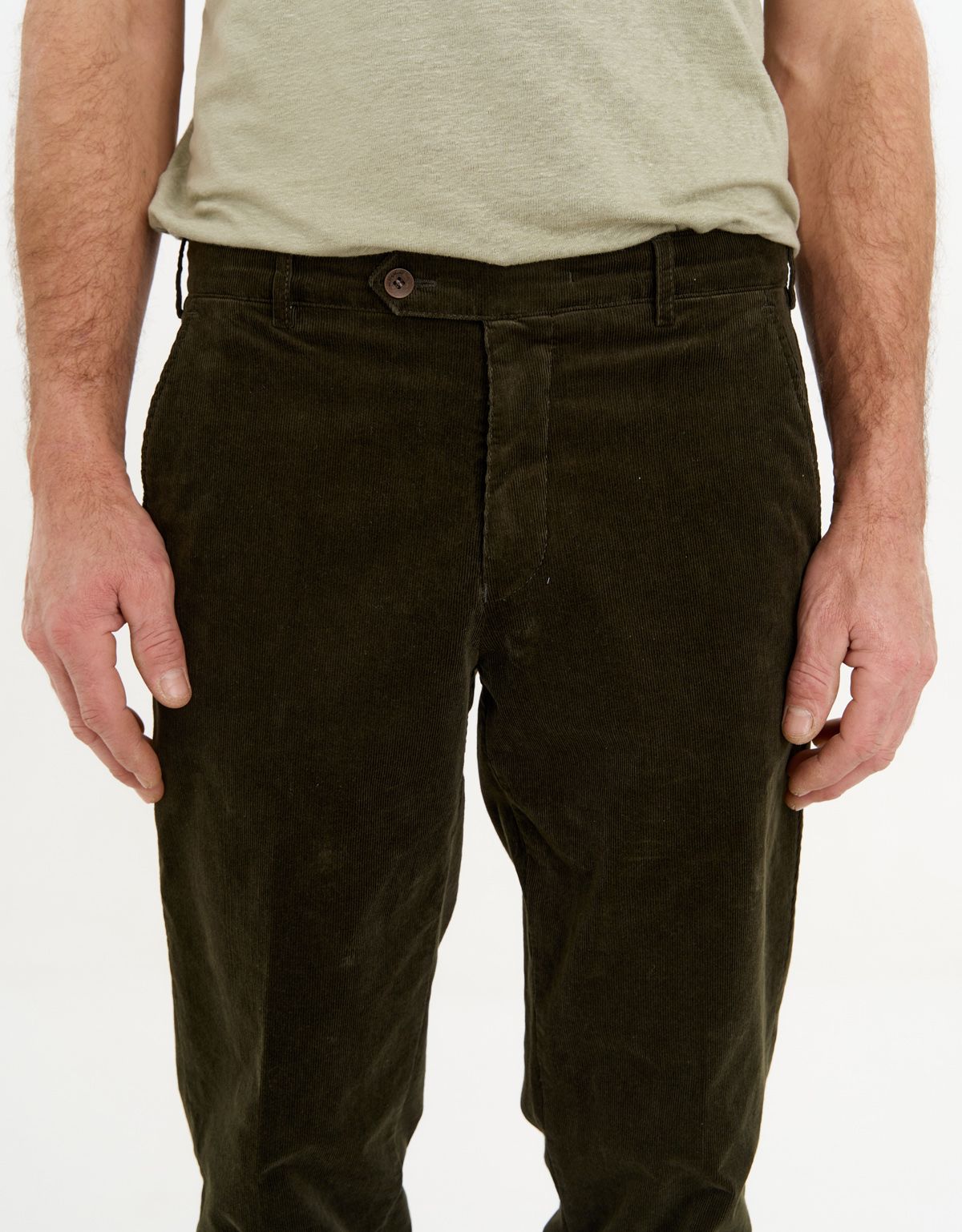 Брюки вельветовые зелёные w.Wegener | купить в интернет-магазине Olymp-Men