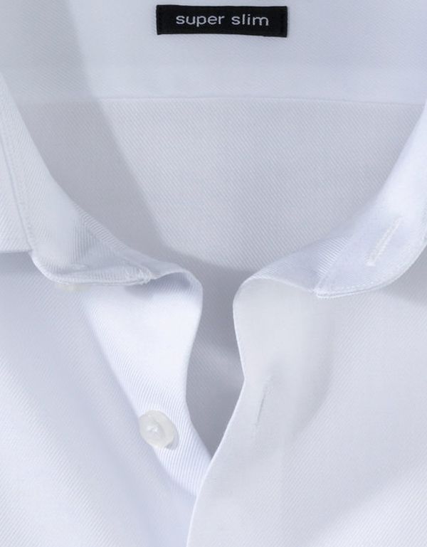 Белая рубашка OLYMP из твила, классика, супер слим | купить в интернет-магазине Olymp-Men