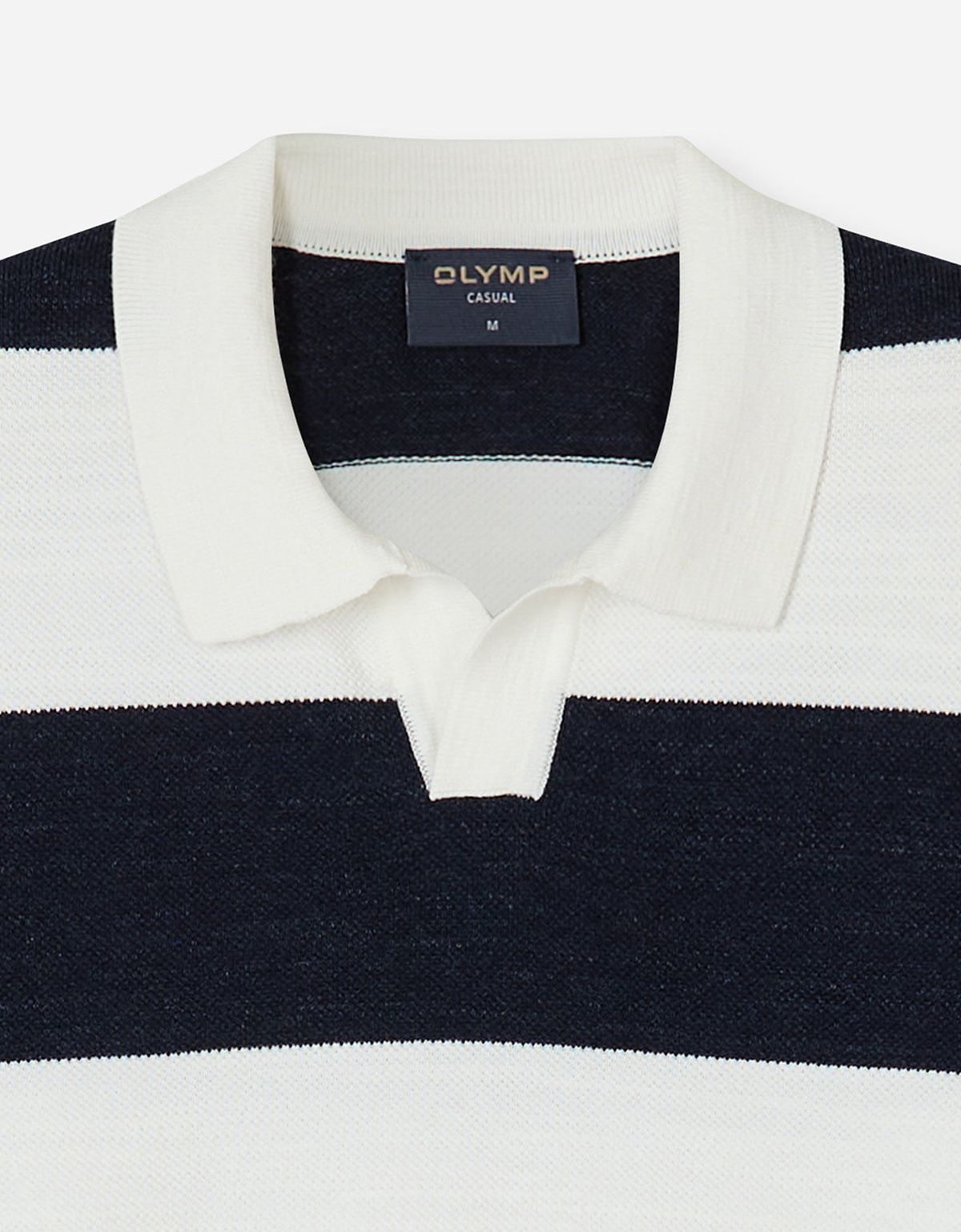Поло мужское вязанное в синюю полоску Olymp | купить в интернет-магазине Olymp-Men