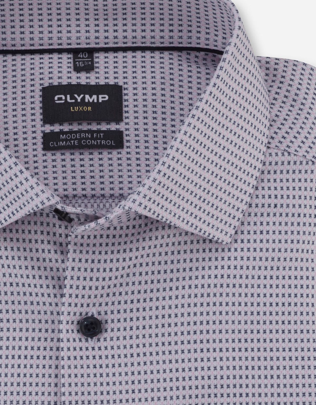 Рубашка с принтом OLYMP Luxor, климат-контроль, modern fit | купить в интернет-магазине Olymp-Men