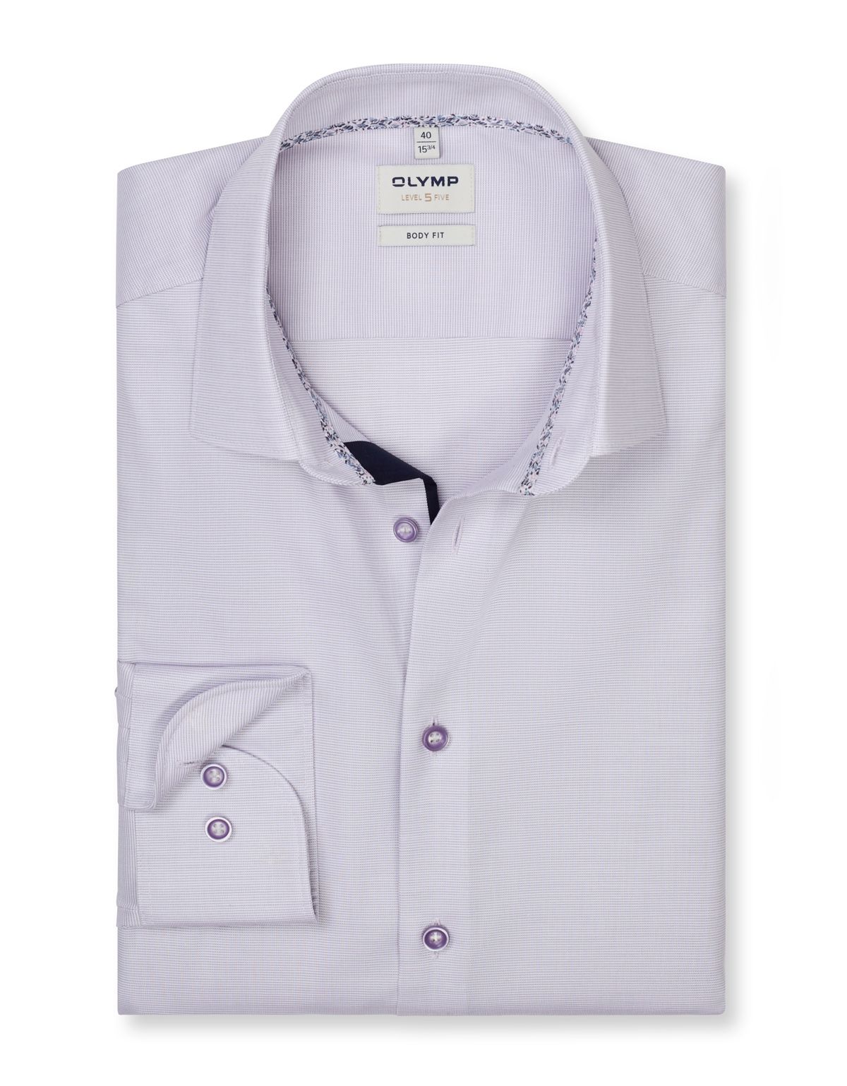 Рубашка мужская классическая OLYMP, боди фит[ФИОЛЕТОВЫЙ]