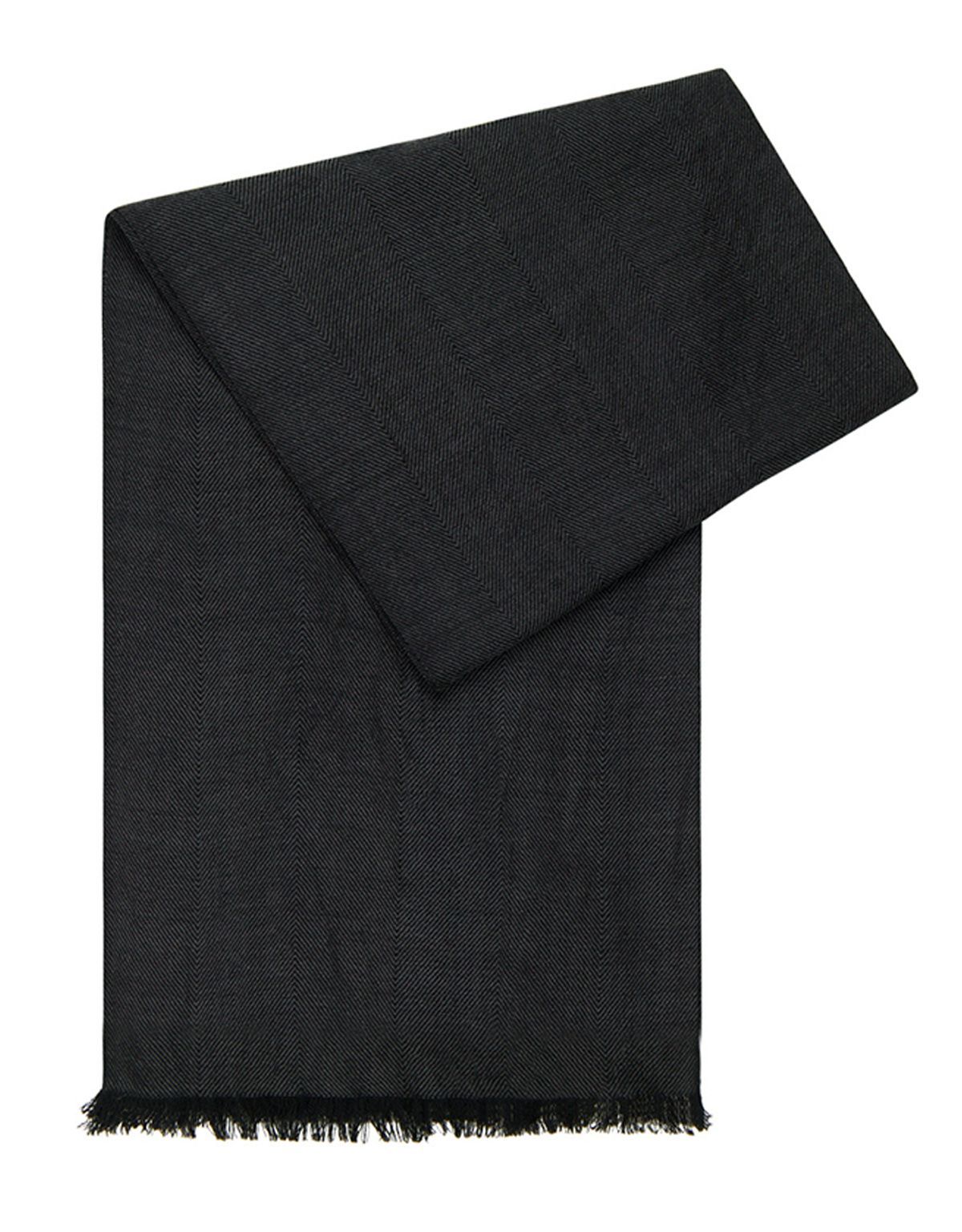 Шарф тёмно-серый Lindenmann шерстяной | купить в интернет-магазине Olymp-Men