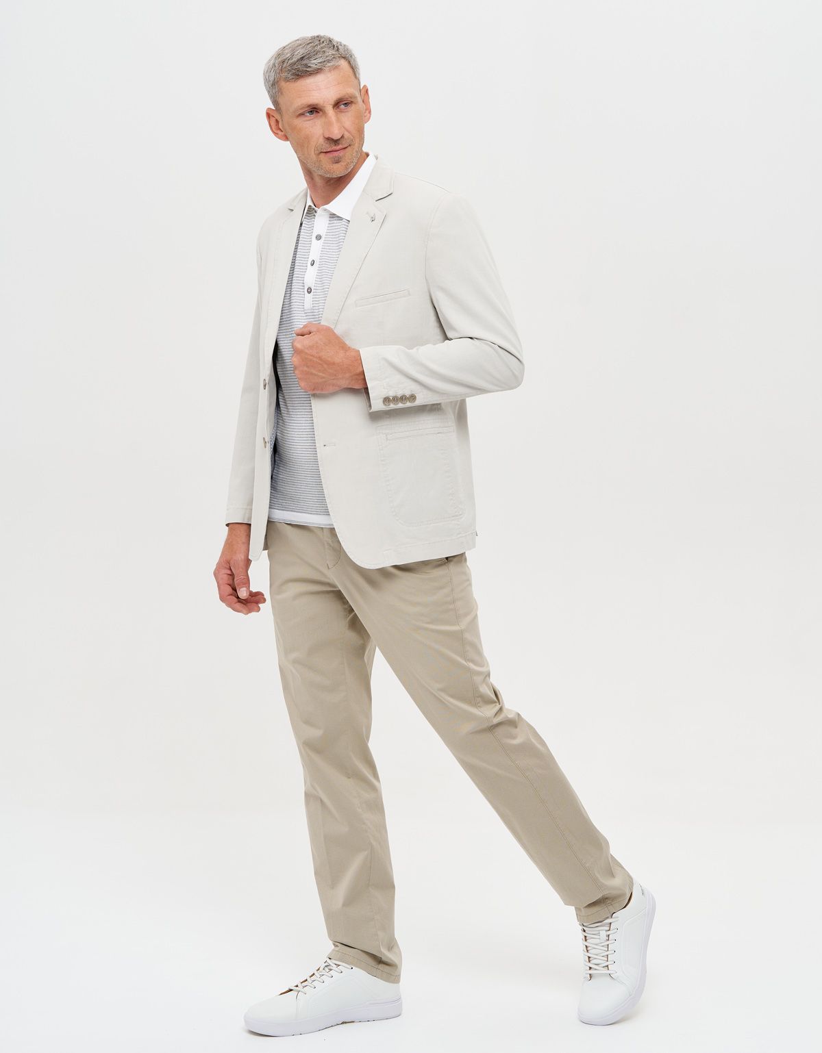 Пиджак мужской светлый w.Wegener из тонкого хлопка | купить в интернет-магазине Olymp-Men