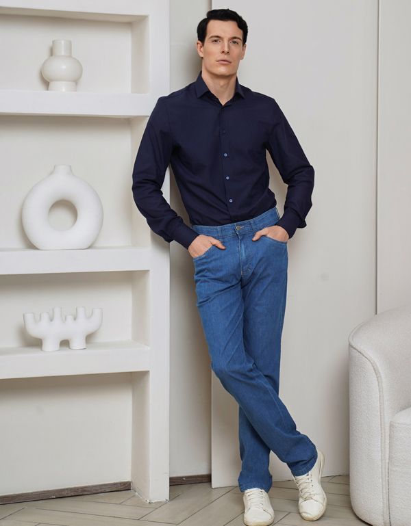 Рубашка мужская OLYMP 24/7 в клетку, body fit | купить в интернет-магазине Olymp-Men