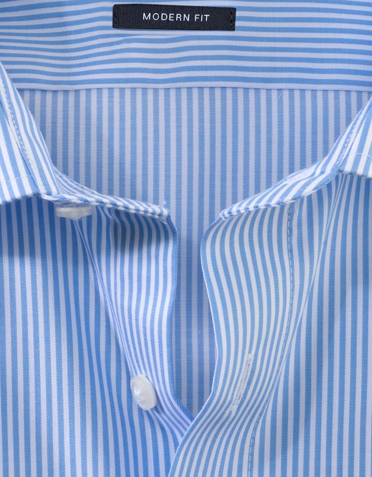 Рубашка мужская в голубую полоску OLYMP Luxor, modern fit | купить в интернет-магазине Olymp-Men