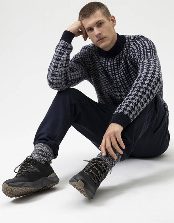 Свитер мужской Olymp с рисунком, body fit | купить в интернет-магазине Olymp-Men