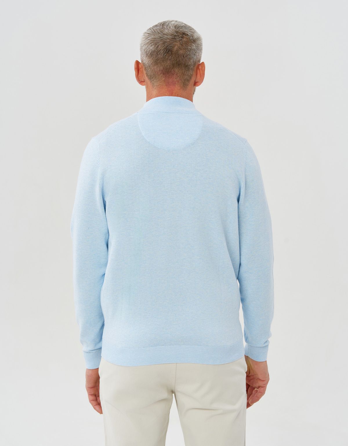 Кардиган на молнии голубой Fynch-Hatton | купить в интернет-магазине Olymp-Men