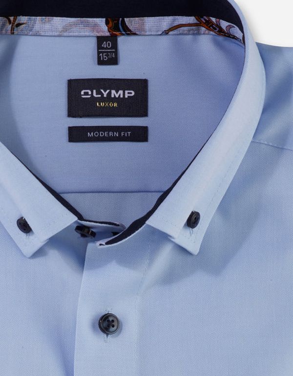 Сорочка мужская с пуговицами на воротнике OLYMP Luxor, modern fit | купить в интернет-магазине Olymp-Men