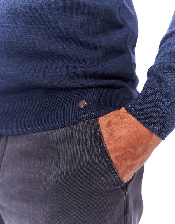 Джемпер мужской Gratude с круглым воротом из шерсти мериса | интернет-магазин Olymp-Men