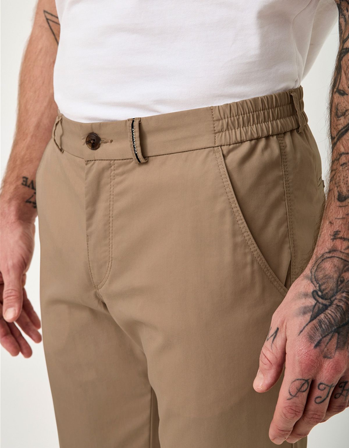 Брюки чинос летние коричневые Redpoint | купить в интернет-магазине Olymp-Men