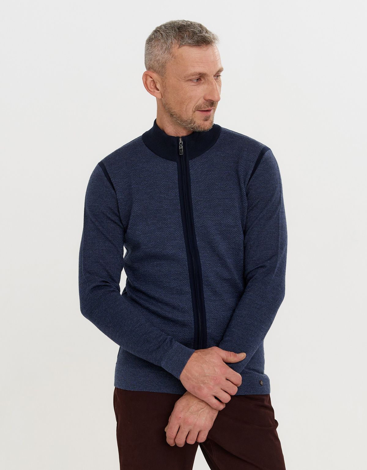 Кардиган мужской шерстяной Gratude на молнии | купить в интернет-магазине Olymp-Men