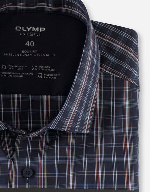 Рубашка в клетку OLYMP Level Five 24/7, body fit | купить в интернет-магазине Olymp-Men