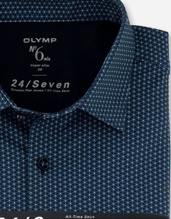 Трикотажная рубашка Olymp 24/7, супер слим, артикул 25017418