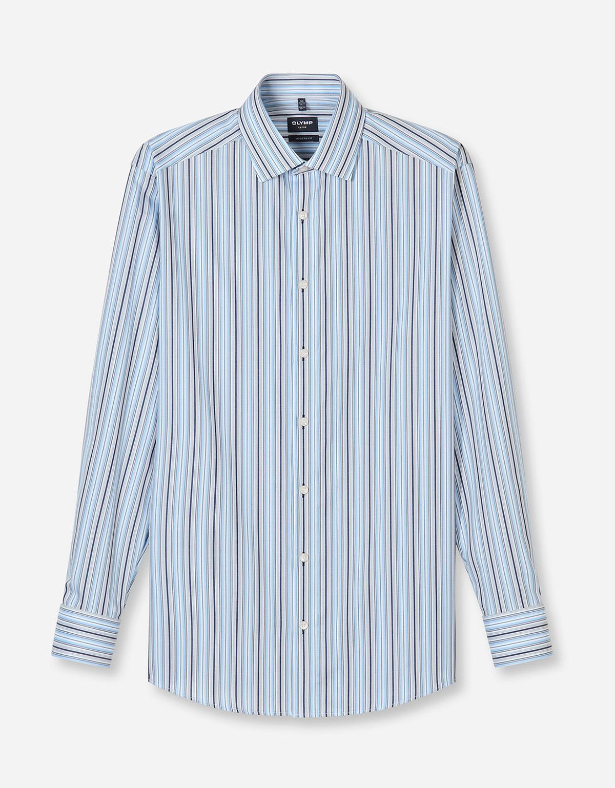 Рубашка мужская в полоску OLYMP Luxor полуприлегающая | купить в интернет-магазине Olymp-Men