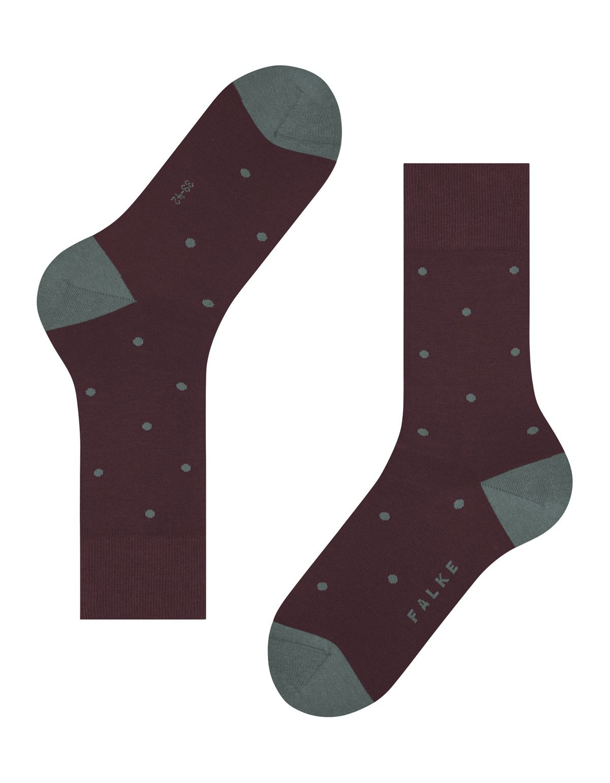 Носки мужские бордовые в горох FALKE | купить в интернет-магазине Olymp-Men