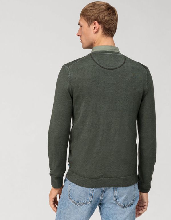 Джемпер зеленый мужской Olymp шерстяной | интернет-магазин Olymp-Men