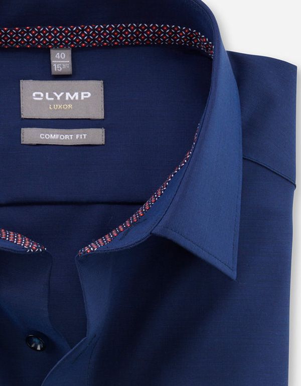 Рубашка мужская классическая OLYMP Luxor, фактурная ткань, прямой крой