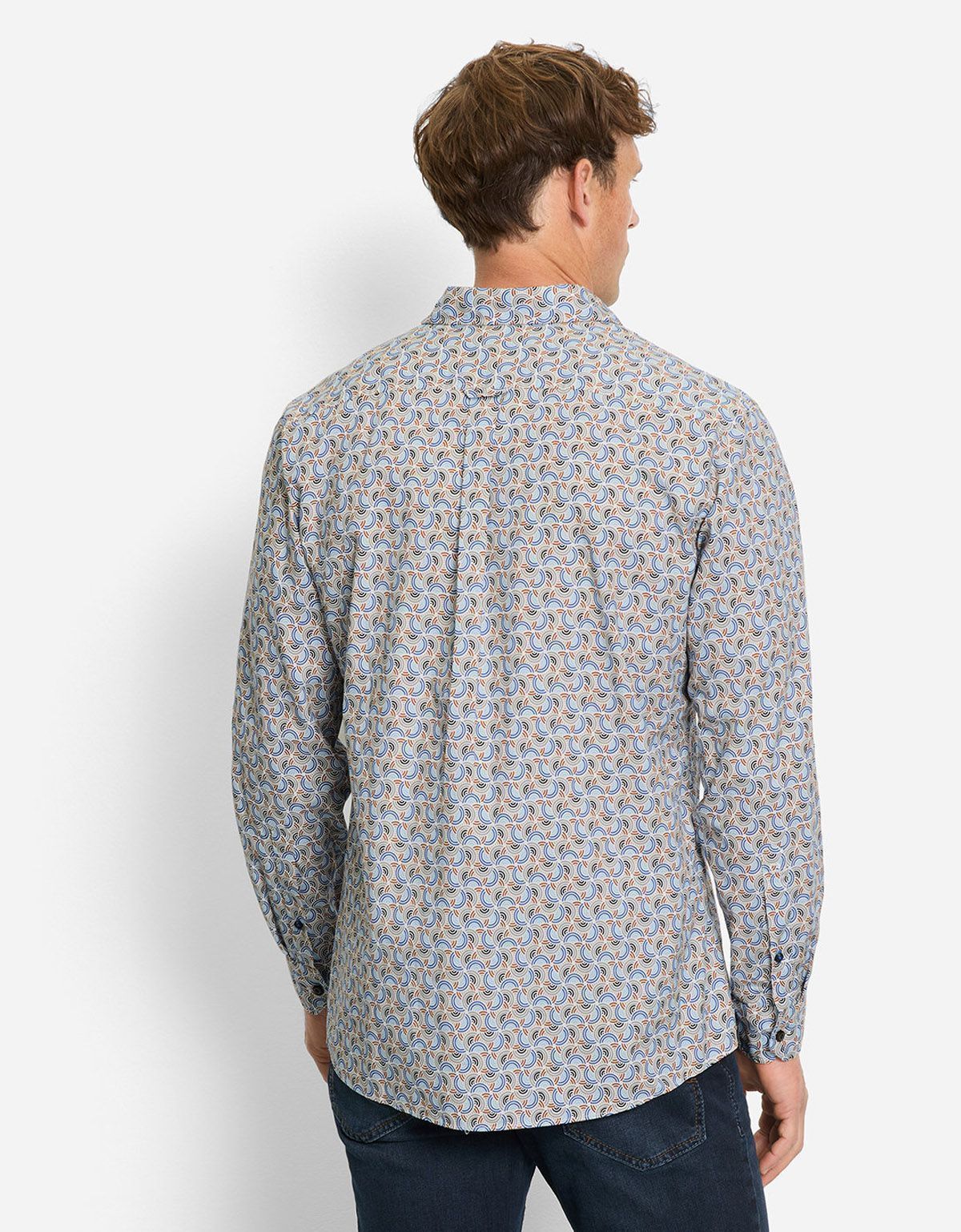 Рубашка мужская с рисунком OLYMP Casual | купить в интернет-магазине Olymp-Men